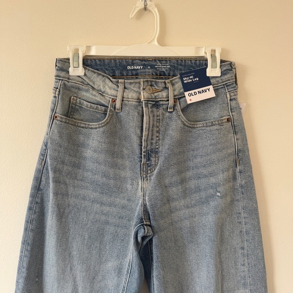NWT Old Navy Extra High-Waisted Wide-Leg Jeans 0 - Picture 5 of 7